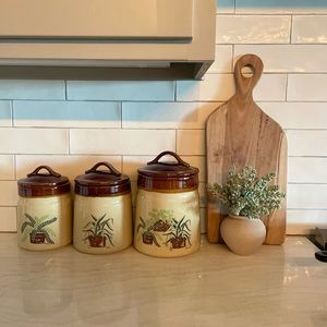Vintage Plant Canisters